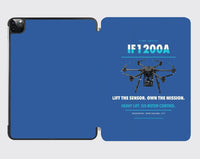 Thumbnail for Inspired Flight IF1200A design on blue ipad tablet case