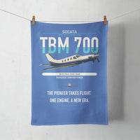 Thumbnail for Socata TBM 700 design on blue towel