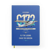 Thumbnail for Cessna 172 Skyhawk design on blue notebook