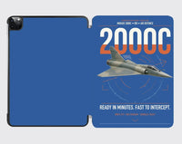Thumbnail for Dassault Mirage 2000C RDI design on blue ipad tablet case