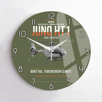 Thumbnail for Airbus H135 Juno HT1 design on green army no frame wall clock