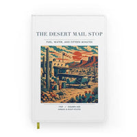 Thumbnail for VINTAGE G4151 - The Desert Mail Stop - Designed Notebooks design on white