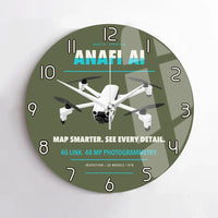 Thumbnail for Parrot ANAFI Ai design on green army no frame wall clock