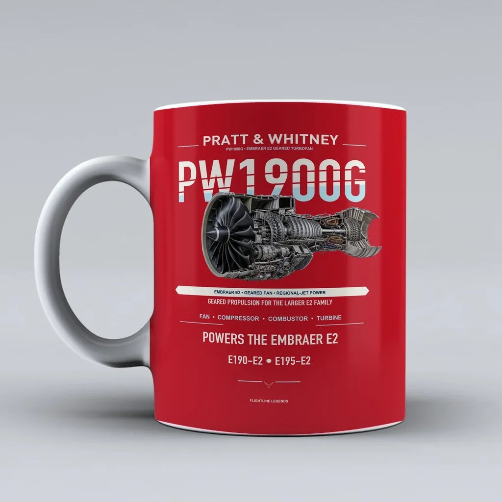 Mug design on red pw1900g