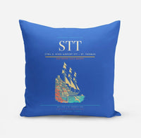 Thumbnail for Cyril E. King Airport (STT) design on blue pillow