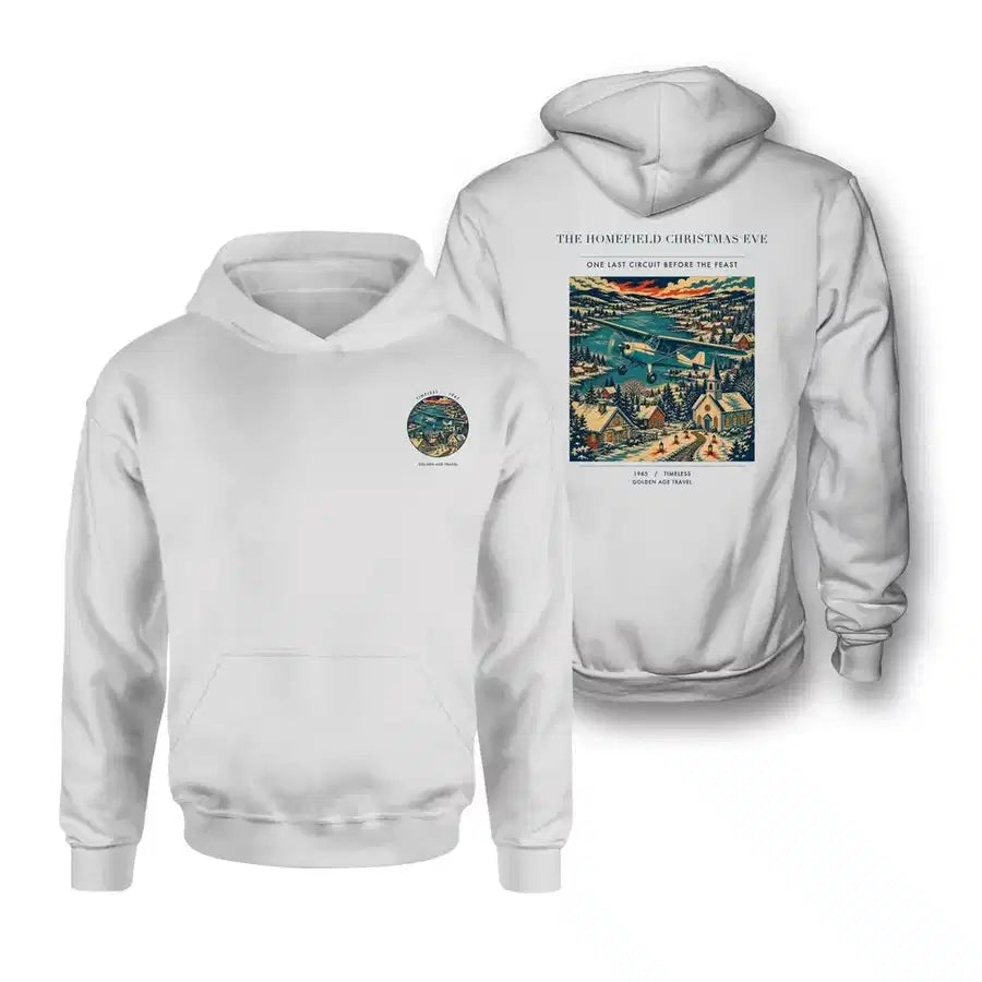 VINTAGE G4449 - The Homefield Christmas Eve - Double-Side Hoodie design on white double side