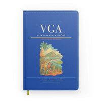 Thumbnail for Vijayawada Airport (VGA) design on blue notebook