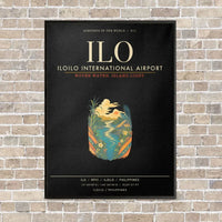 Thumbnail for Iloilo International Airport ILO - Canvas Framed - Black