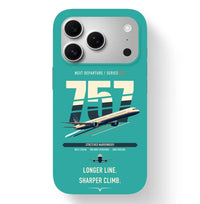 Thumbnail for Boeing 757-300 design on turquoise magsafe iphone case