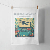 Thumbnail for VINTAGE G4397 - The Drive-In Flypast - Designed Towels design on white