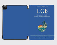 Thumbnail for Long Beach Airport (Daugherty Field) (LGB) design on blue ipad tablet case