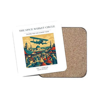 Thumbnail for The Spice Market Circle - Designed Coasters design on white 1-piece