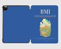 Thumbnail for Central Illinois Regional Airport (BMI) design on blue ipad tablet case