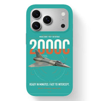 Thumbnail for Dassault Mirage 2000C RDI design on turquoise magsafe iphone case, for iPhone 17 Pro