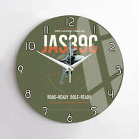 Thumbnail for Saab JAS 39C Gripen design on green army no frame wall clock