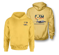Thumbnail for C-5M Super Galaxy design on yellow double-side hoodie, double-side print