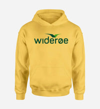 Thumbnail for Wideroe Airlines logo printed on yellow hoodie