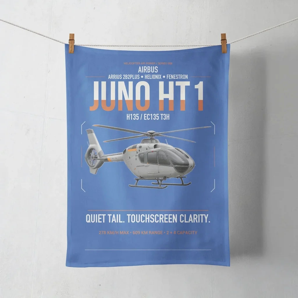 Airbus H135 Juno HT1 design on blue towel