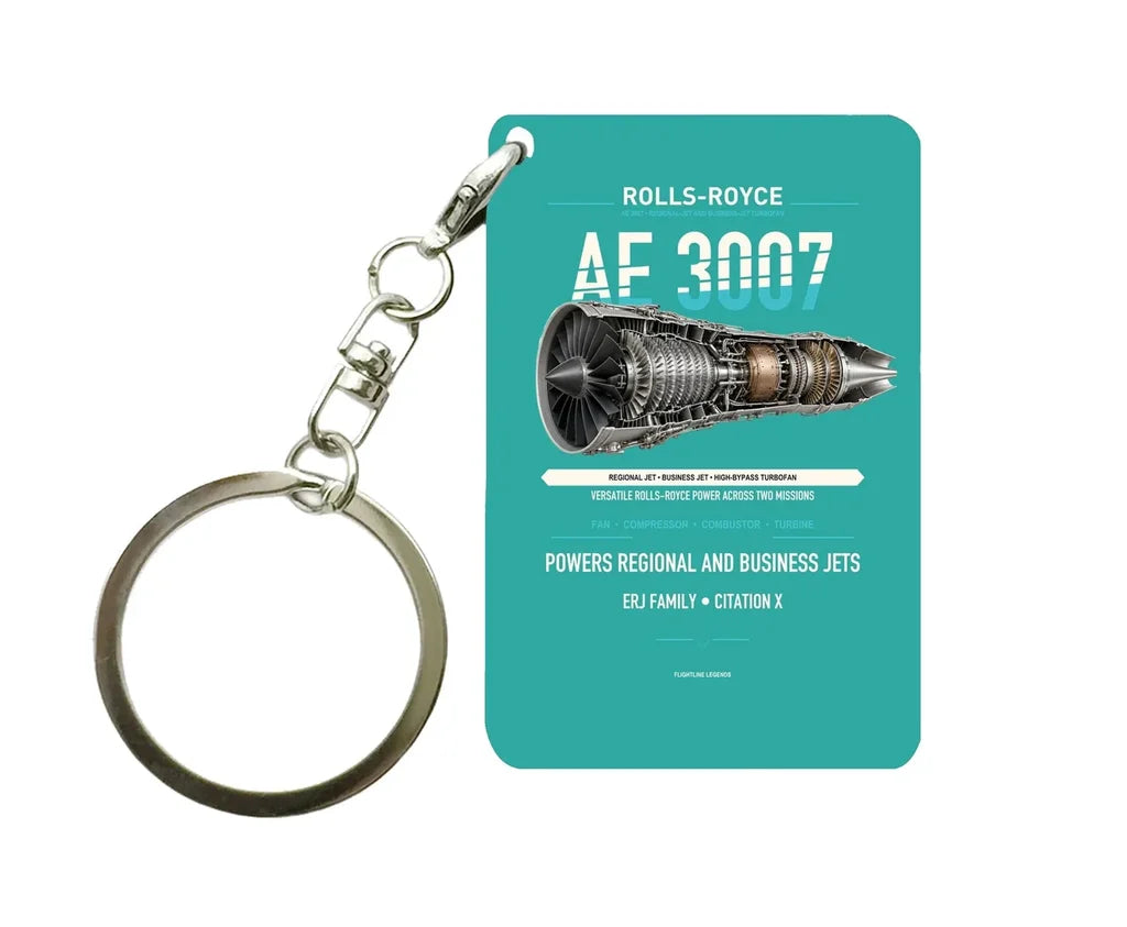 AE 3007 Key Chain design on turquoise key chain