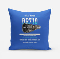 Thumbnail for BR710 design on blue pillow