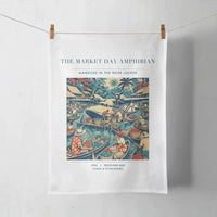 Thumbnail for VINTAGE G4404 - The Market Day Amphibian - Designed Towels design on white