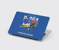 Thumbnail for Boeing P-26A Peashooter design on blue MacBook case
