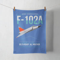 Thumbnail for F-102A Delta Dagger design on blue towel