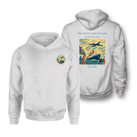 Thumbnail for VINTAGE G4307 - The Ocean Liner Rivalry - Double-Side Hoodie design on white double side