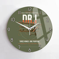 Thumbnail for Fokker Dr.I design on green army no frame wall clock