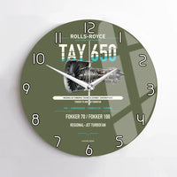 Thumbnail for TAY 650 design on green army no frame wall clock
