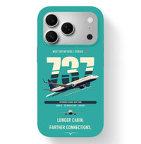 Thumbnail for Boeing 737-900ER design on turquoise magsafe iphone case