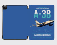 Thumbnail for A-3B Skywarrior design on blue ipad tablet case