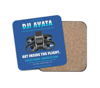 Thumbnail for DJI Avata design on blue 1 piece coaster