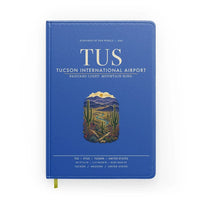 Thumbnail for Tucson International Airport (TUS) design on blue notebook