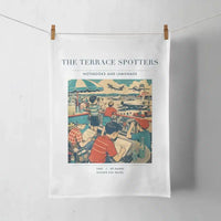 Thumbnail for VINTAGE G4114 - The Terrace Spotters - Designed Towels design on white