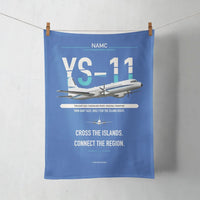 Thumbnail for NAMC YS-11A design on blue towel