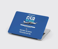 Thumbnail for Beechcraft Baron G58 design on blue MacBook case