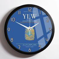 Thumbnail for Kelowna International Airport YLW Wall-Clock Framed - Blue