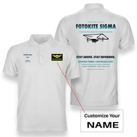Thumbnail for Fotokite Sigma design on white polo with custom name badge