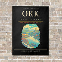 Thumbnail for Cork Airport ORK - Canvas Framed - Black