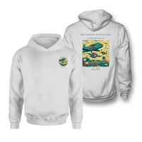 Thumbnail for VINTAGE G4471 - The Skydive Festival Lift - Double-Side Hoodie design on white double side
