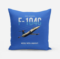 Thumbnail for F-104C Starfighter design on blue pillow