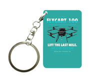 Thumbnail for DJI FlyCart 100 Key Chain design on turquoise key chain