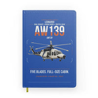 Thumbnail for Leonardo AW139 design on blue notebook