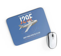 Thumbnail for Saab J 29F Tunnan design on blue rectangle mouse pad