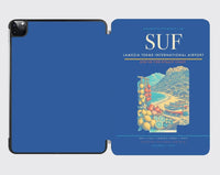 Thumbnail for Lamezia Terme International Airport (SUF) design on blue ipad tablet case