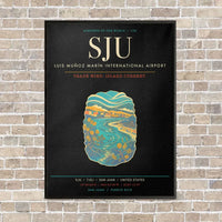Thumbnail for Luis Munoz Marin International Airport San Juan SJU - Canvas Framed - Black