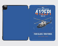 Thumbnail for Bell 412EPI design on blue ipad tablet case