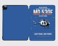 Thumbnail for MD Helicopters MD 530F design on blue ipad tablet case