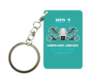 Thumbnail for DJI Neo 2 Key Chain design on turquoise key chain